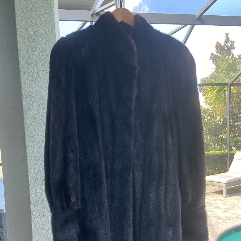 Mahogany Mink Swing Coat